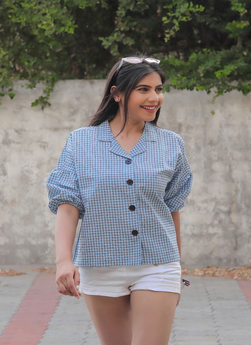 Aakruti Vol 42 Checkered Printed Shirt Western Catalog
